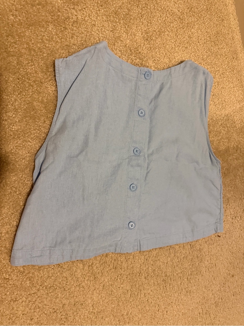 a new day Light Blue Button-Back Tank Top for Kids